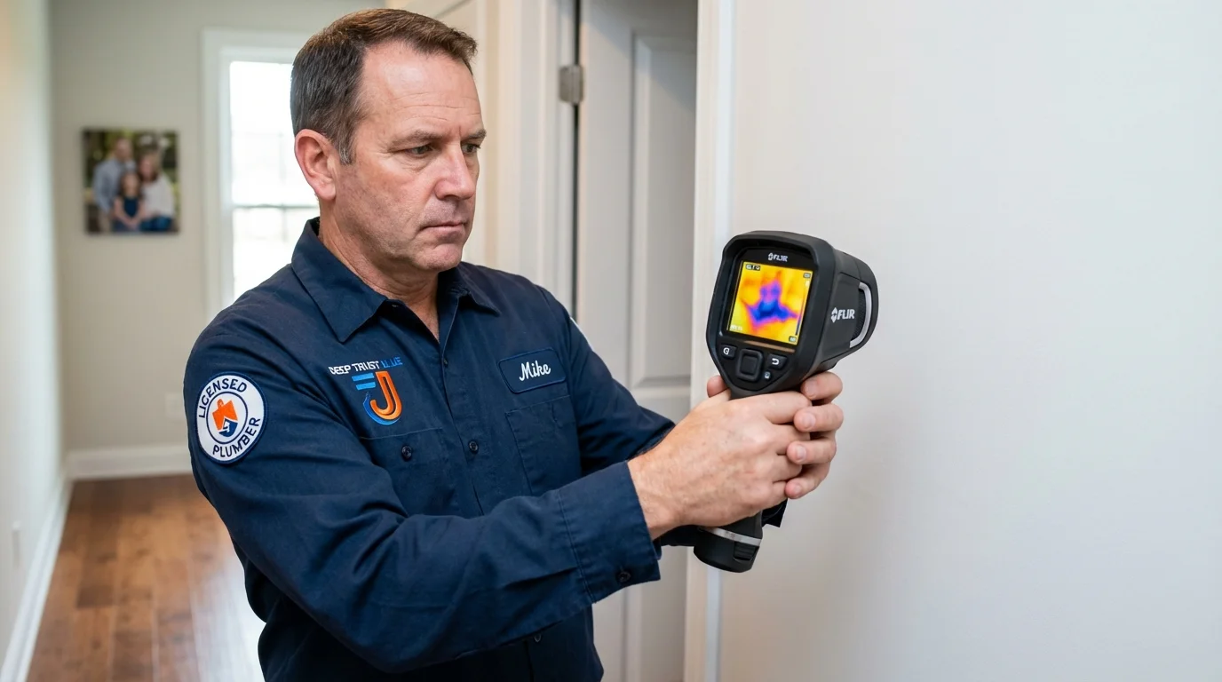 Thermal imaging leak detection by Johns Plumbing LLC in Edna